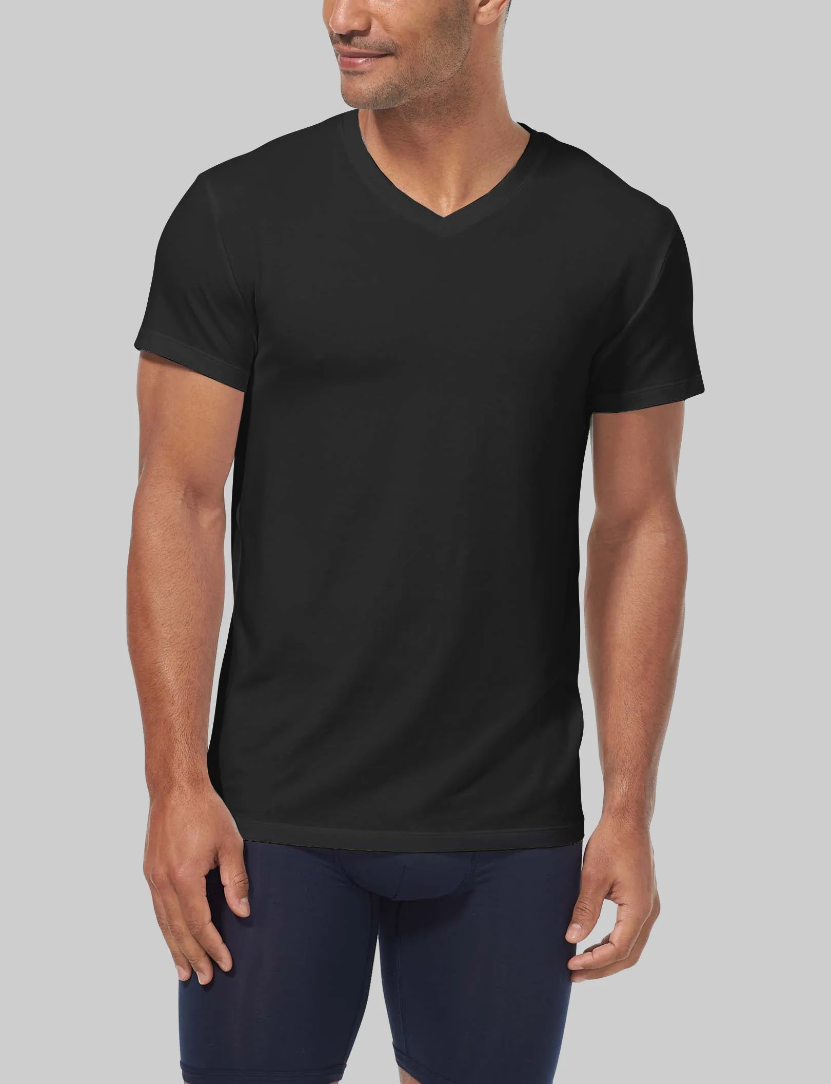 Second Skin High V-Neck Modern Fit Undershirt