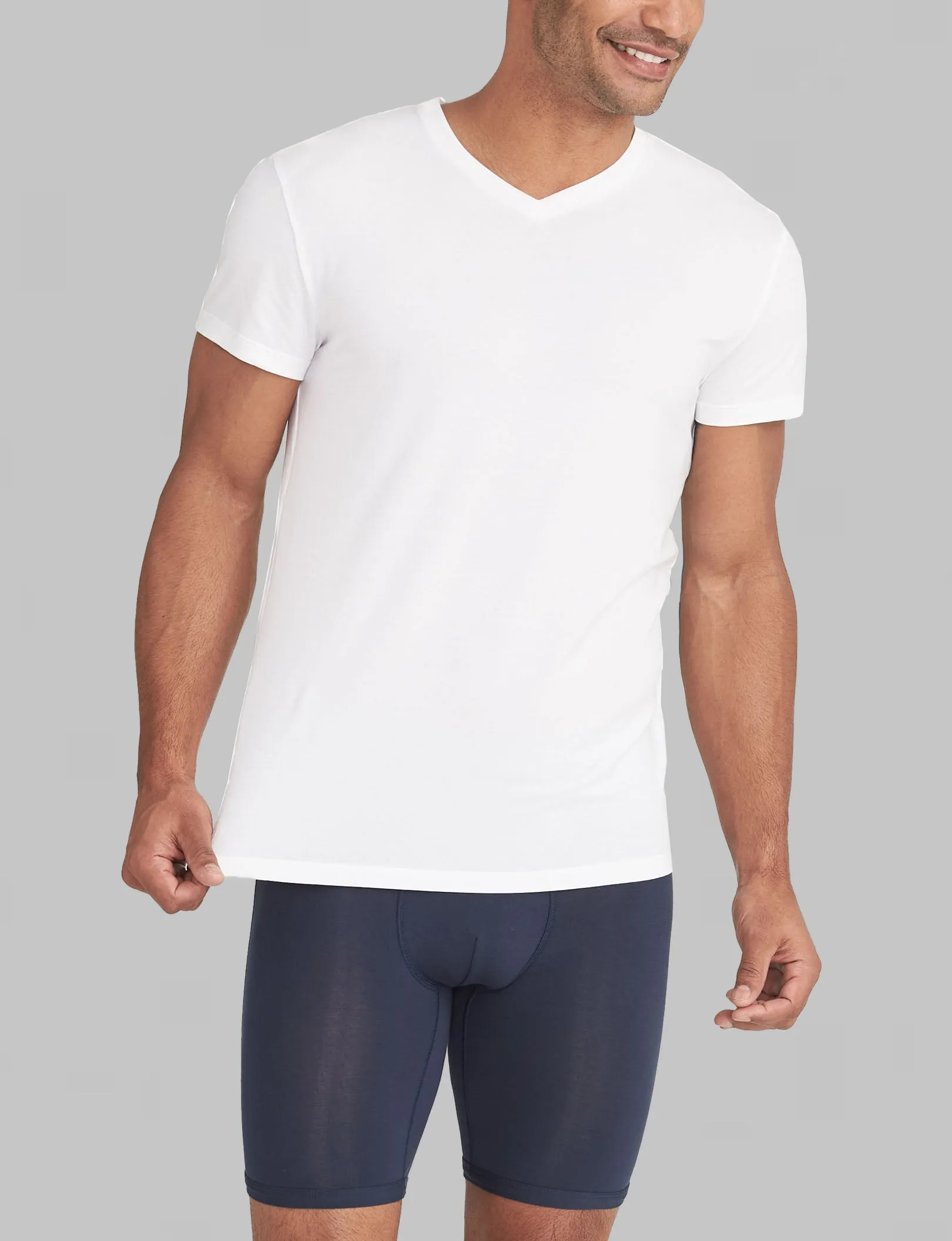 Second Skin High V-Neck Modern Fit Undershirt