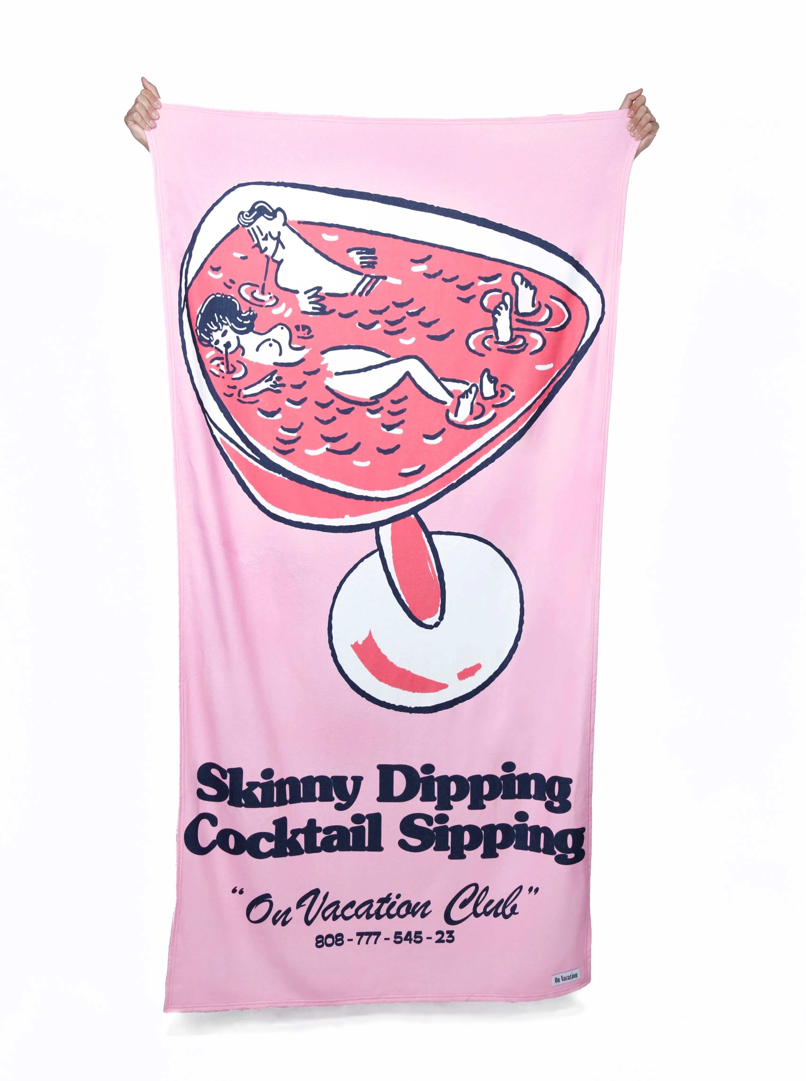 Skinny Dippin' Cocktail Sippin' - Towel - Multi