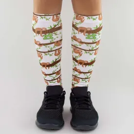 Sloths Compression Leg Sleeves