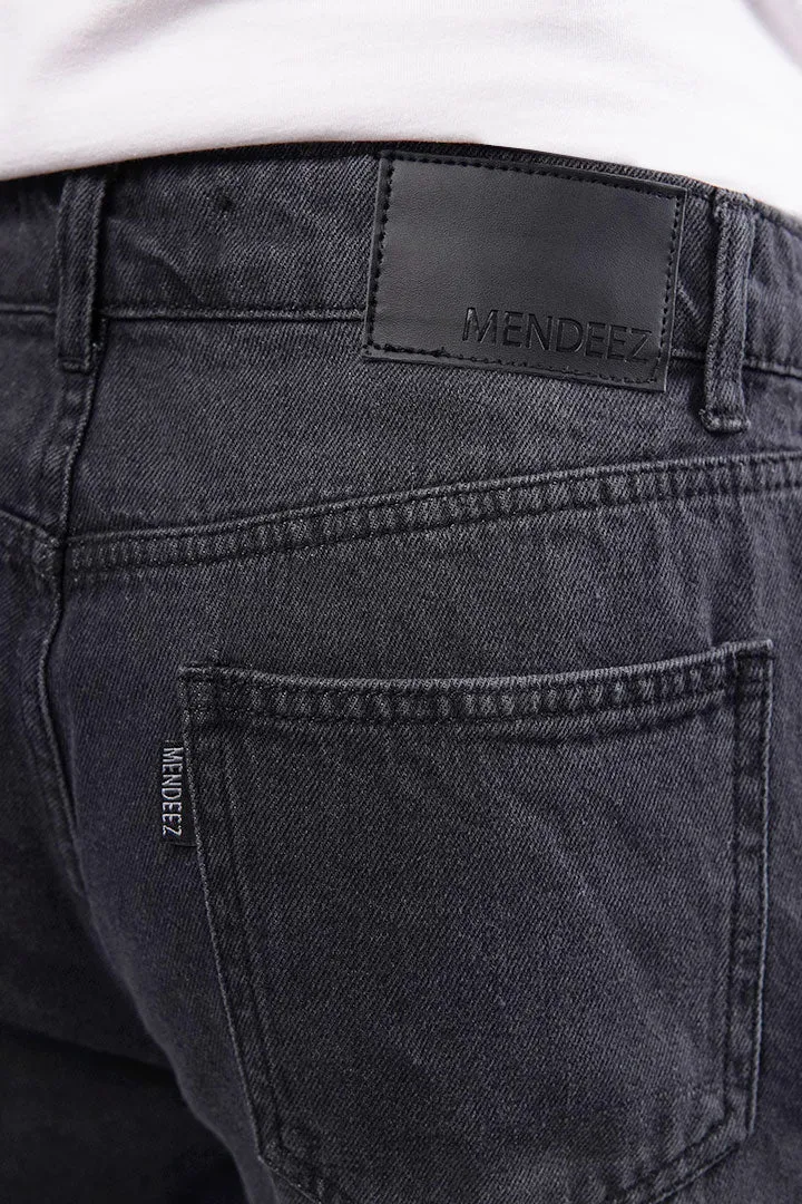 Straight Fit Denim - Faded Black