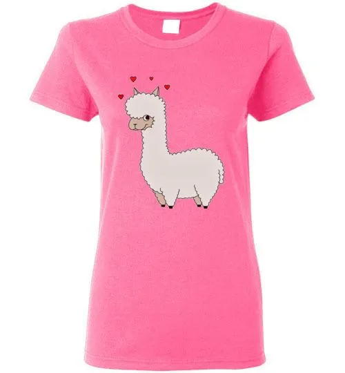 t-shirt: Alpaca Love Gildan Ladies Short-Sleeve