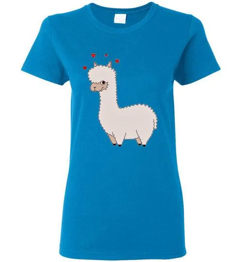 t-shirt: Alpaca Love Gildan Ladies Short-Sleeve