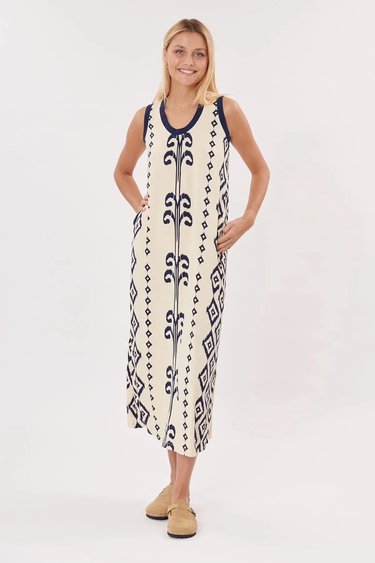 Talavera Dress Ecru