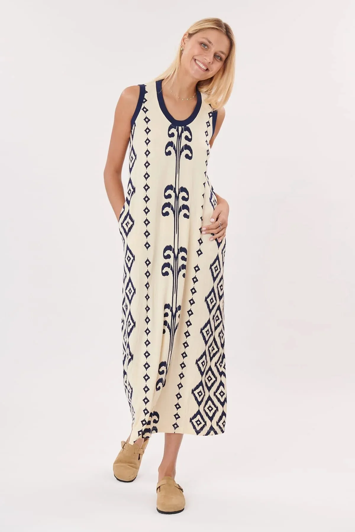 Talavera Dress Ecru