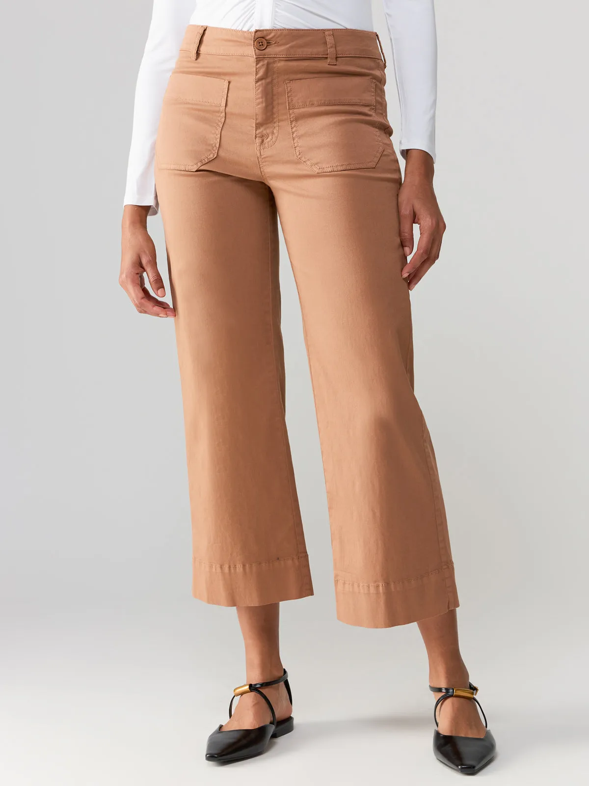 The Marine Standard Rise Crop Pant Mocha Mousse