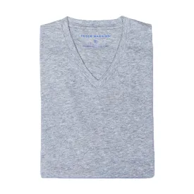 The V Neck T - Heather Grey