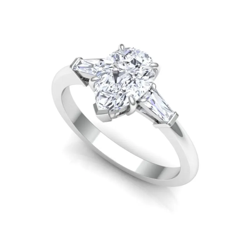 Trilogy Pear Engagement Ring