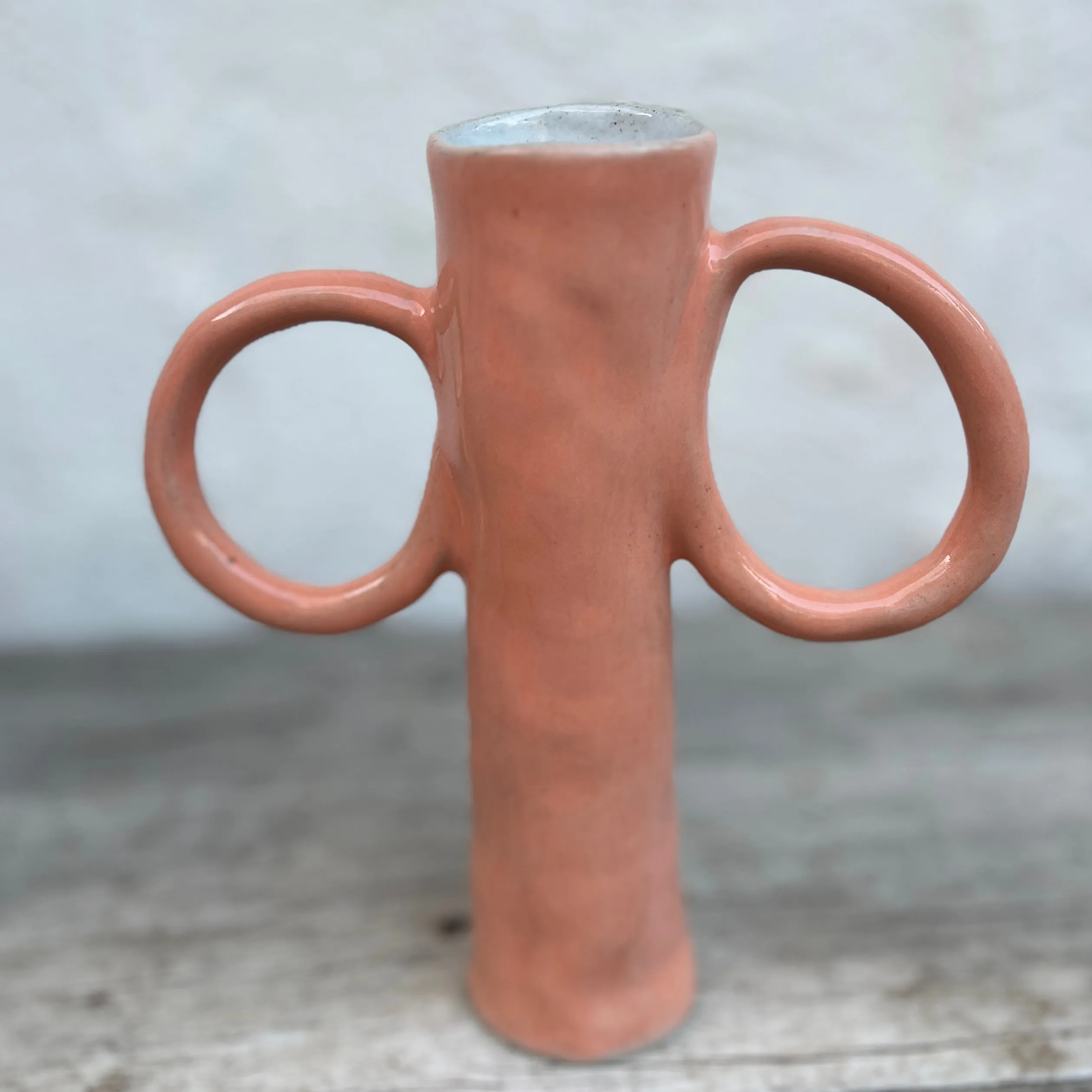 Two handled bud vase