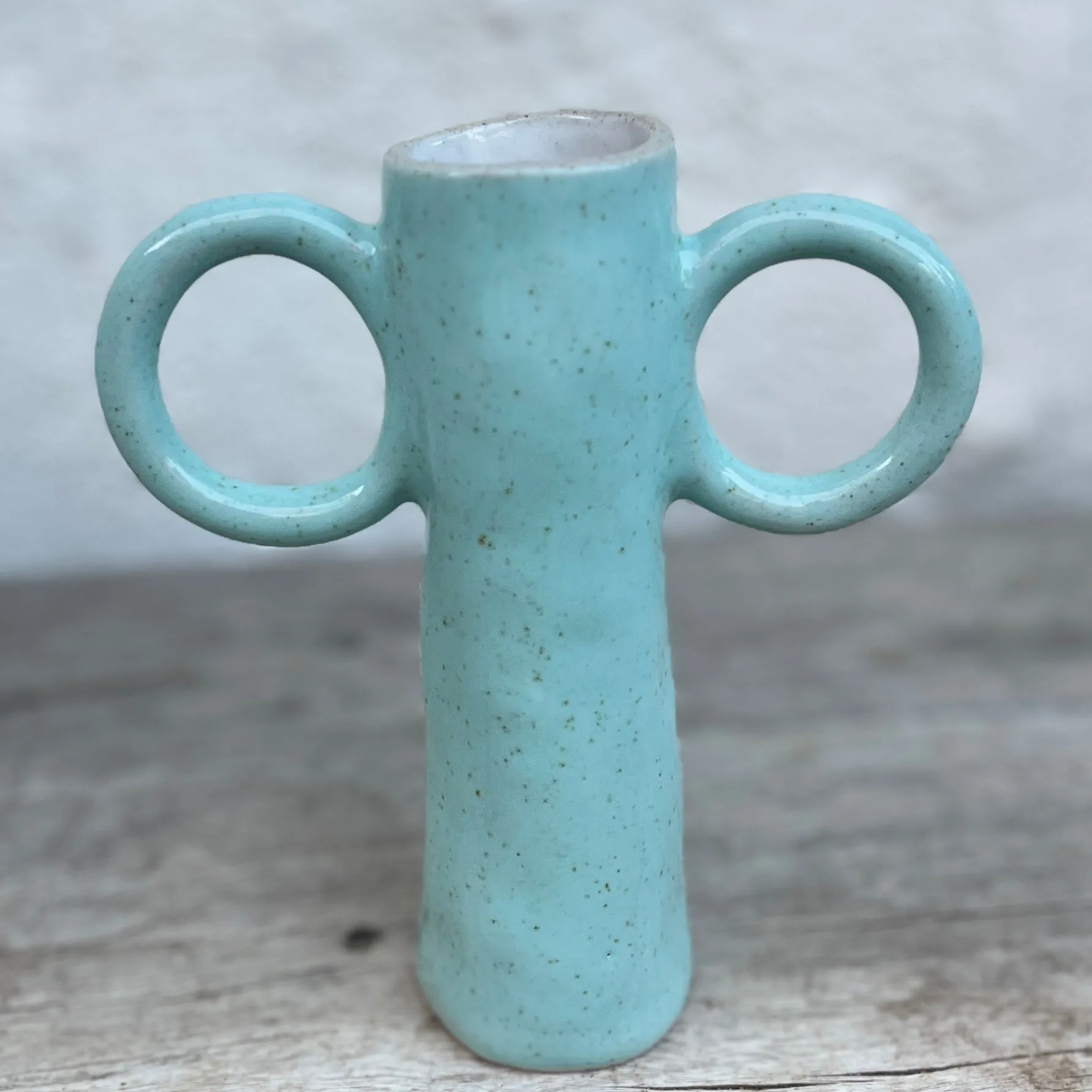 Two handled bud vase