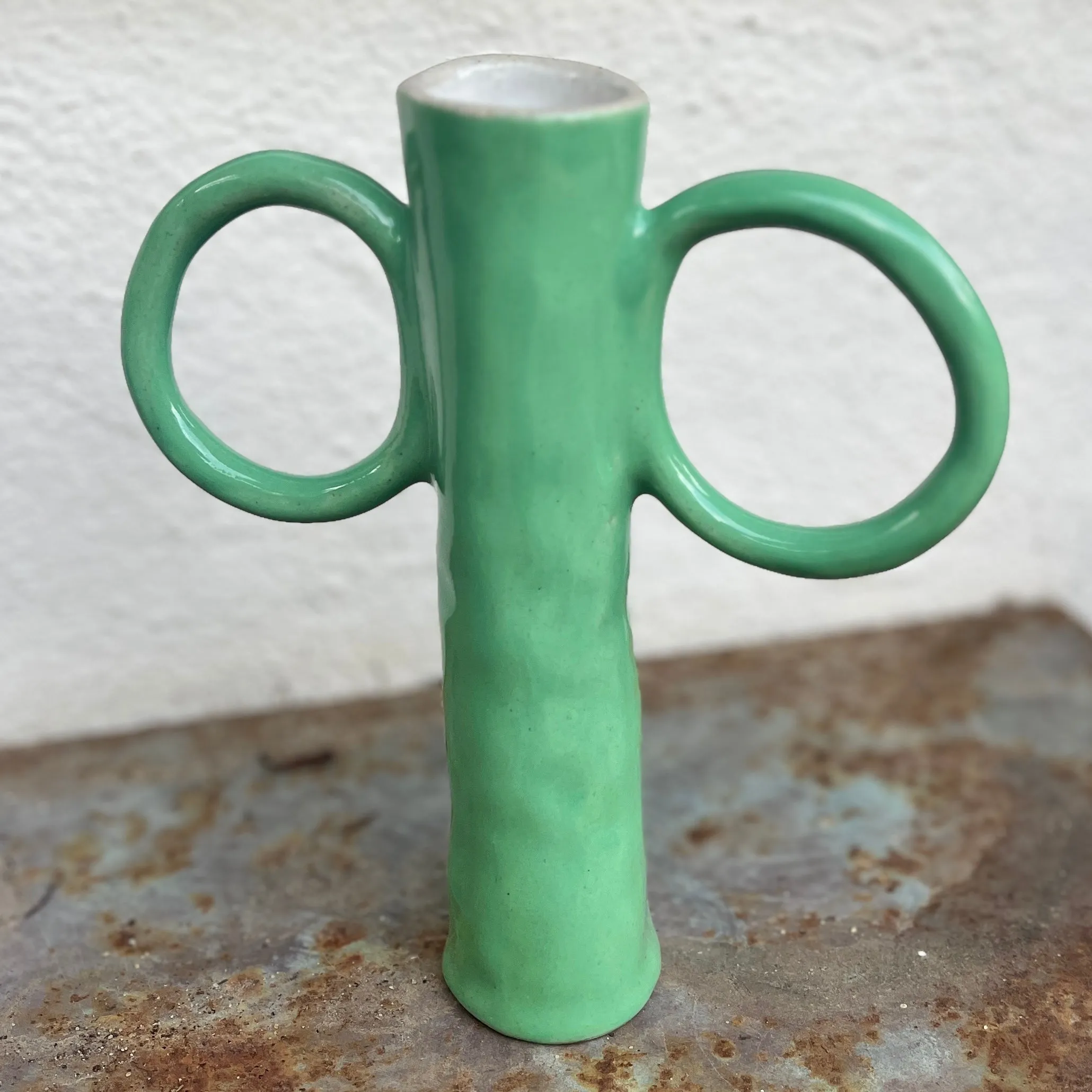 Two handled bud vase