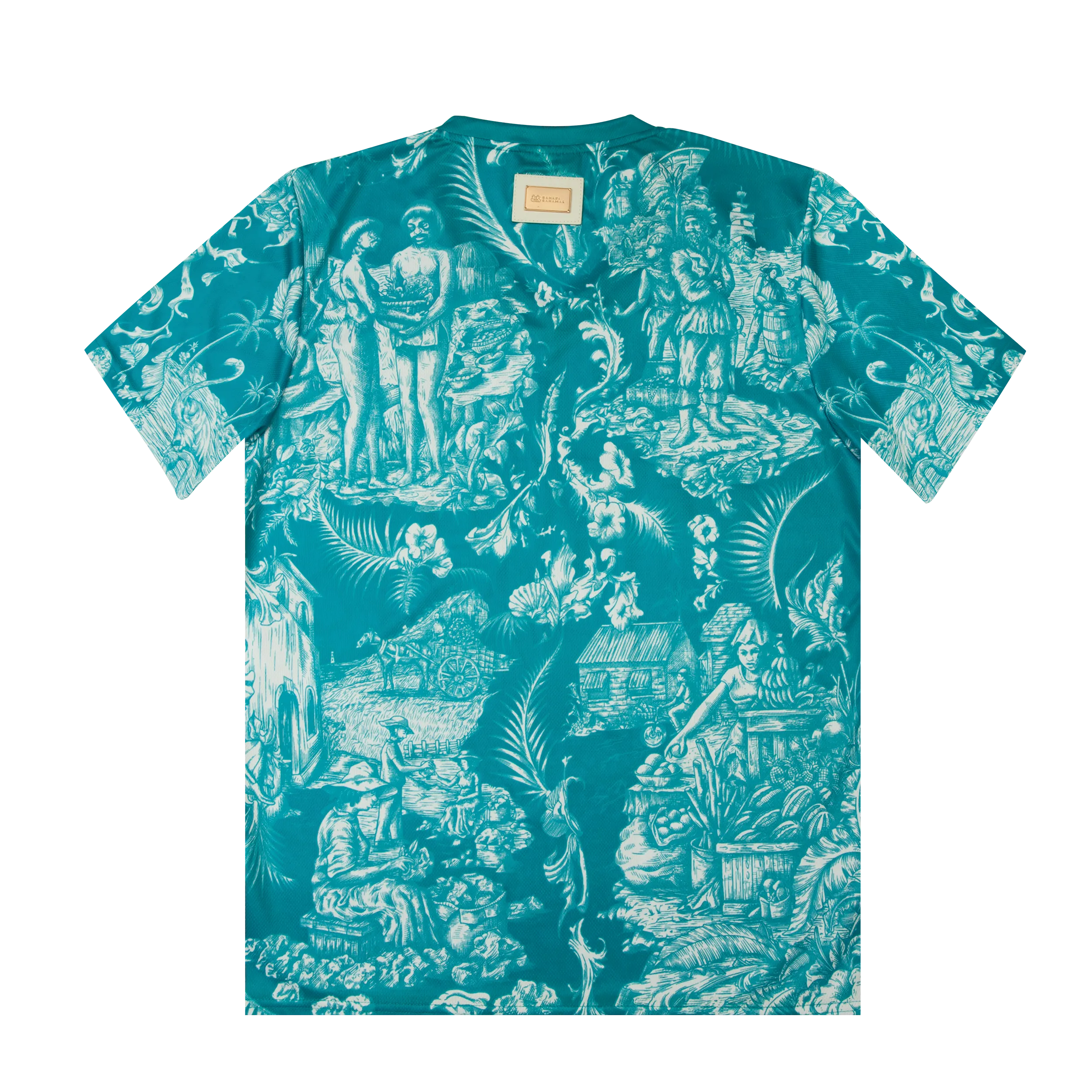 UNISEX 50TH INDEPENDENCE TEE- AQUA