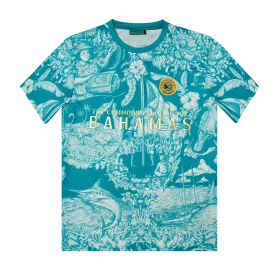 UNISEX 50TH INDEPENDENCE TEE- AQUA