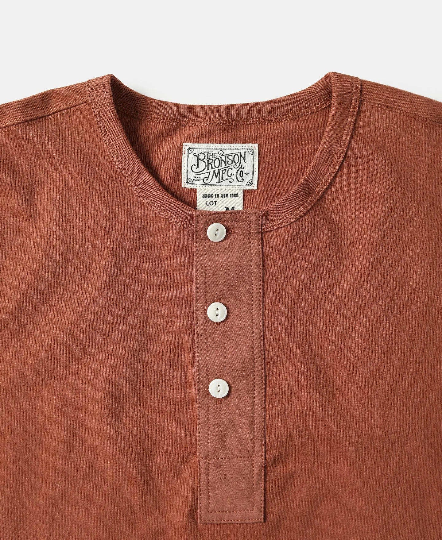 Vintage Short Sleeve Henley T-Shirt - Red