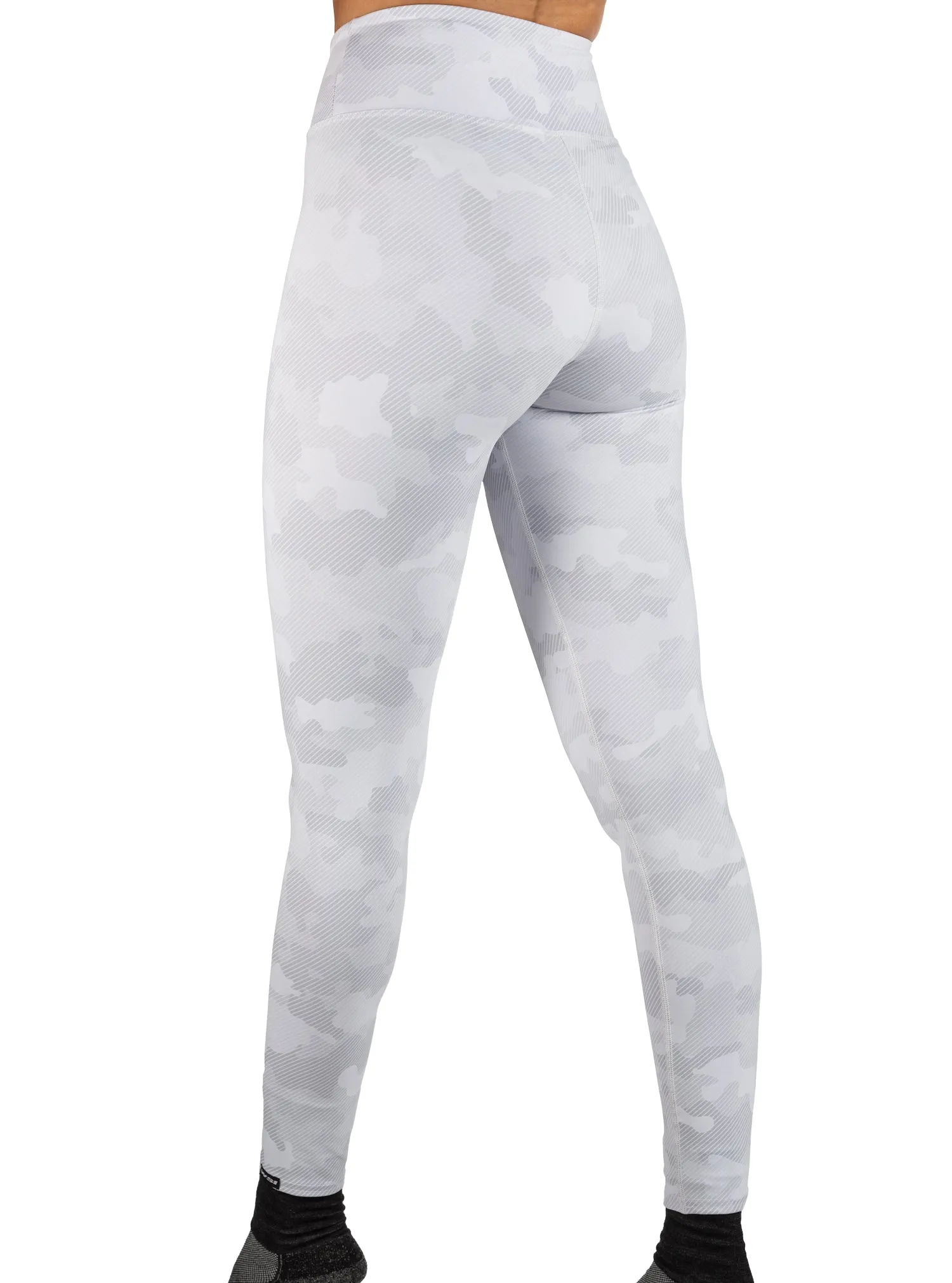 White Out Camo Wide Waistband Legging