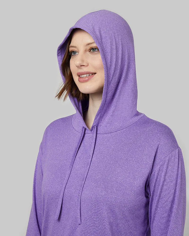 WOMEN'S COOL LONG SLEEVE HOODED T-SHIRT