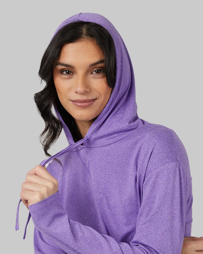 WOMEN'S COOL LONG SLEEVE HOODED T-SHIRT