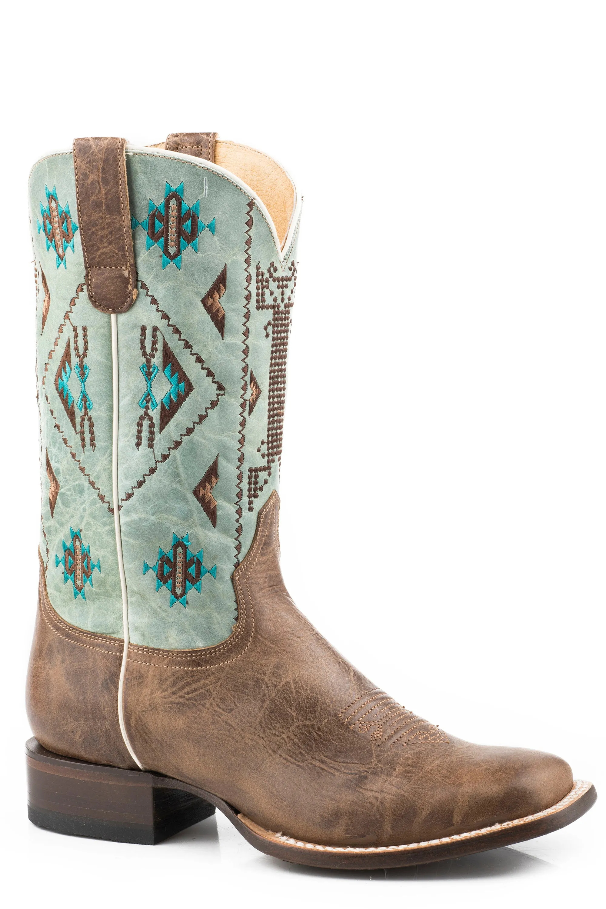 Women's Roper Flex Out Brown/Teal Boot